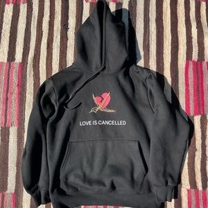 Love is Cancelled by Inflation Streetwear hoodie EUC Large